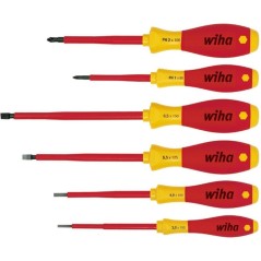 Wiha SoftFinish Electric 320N Screwdriver Set - Precision, Comfort & Safety for Electricians (4010995008338)
